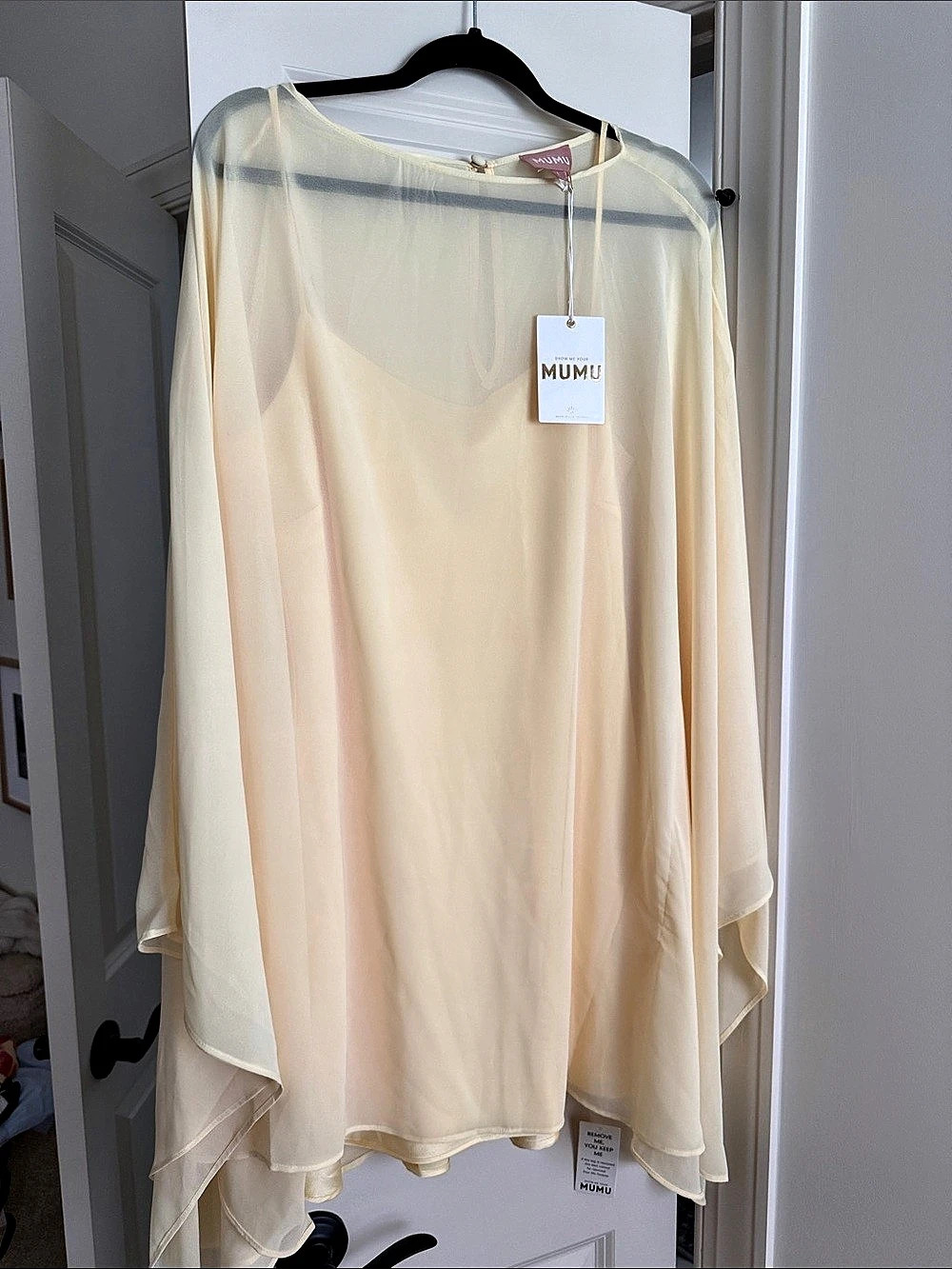 Show me your MUMU Olsen Mini Dress Mini Dress in Yellow NWT